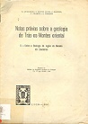 Notas Prévias sobre a Geologia de Trás-os-Montes Oriental